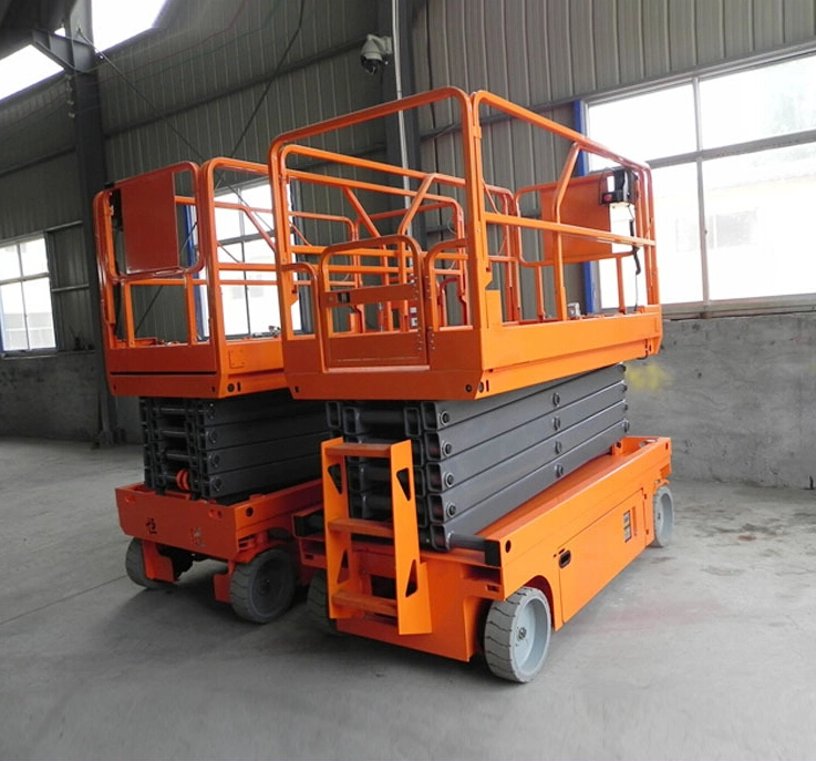 230kg-450kg Self Propelled Scissor Lift Foldable Electric Scaffolding Lift Platform