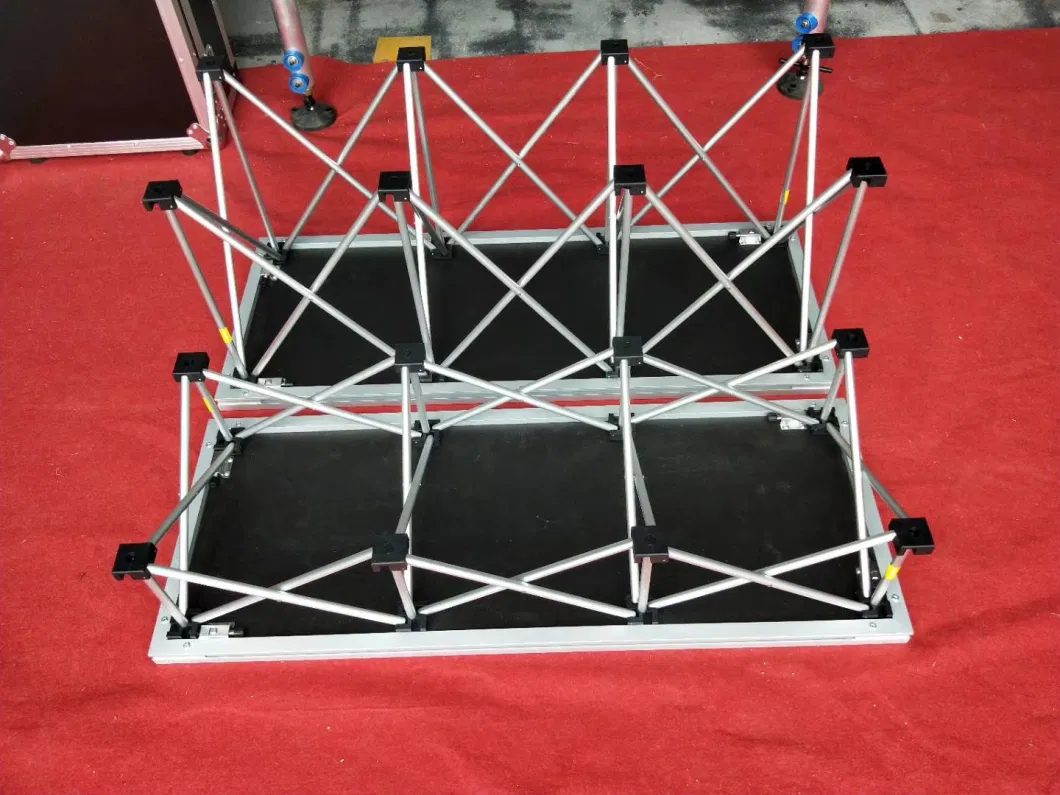 Dragonstage Aluminum Spider Stage Folding Stage Platform for Sale 2.44X2.44m Height: 0.4m