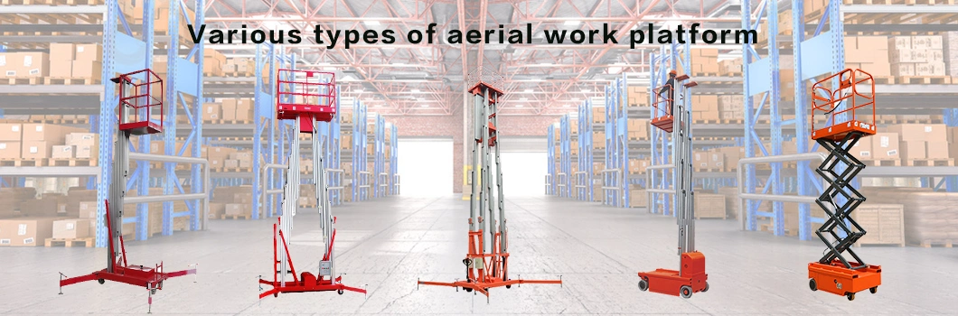 Single Mast Lift Platform Air Work Lift Scaffolding Mobile Column Lift