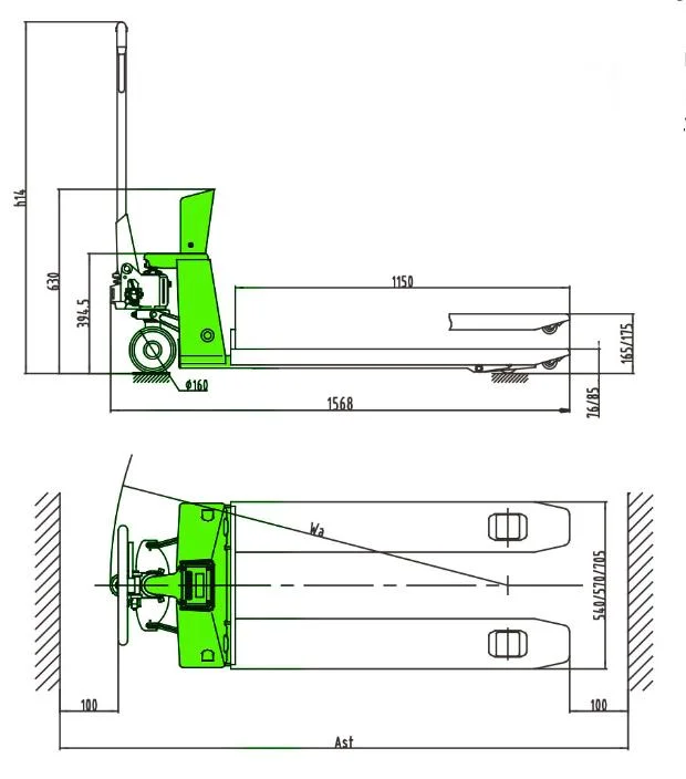 Basic Battery Powered Hand Pallet Truck with Weighing Scale