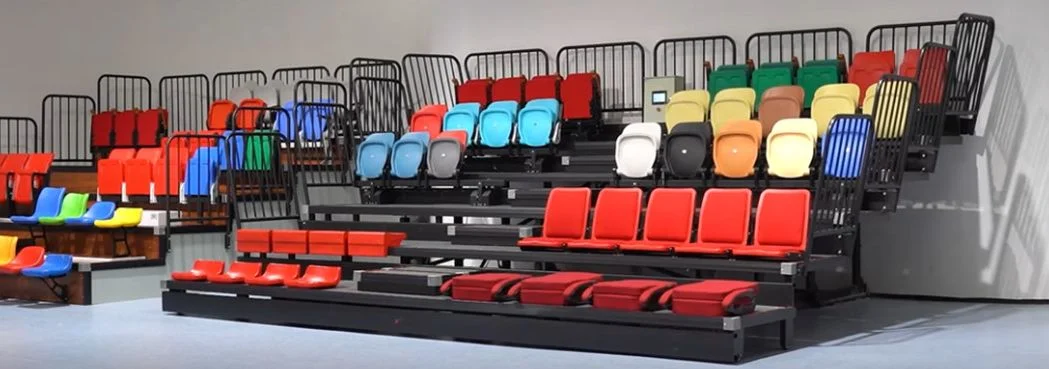 Retractable Seating System Floor Mounted Seating with Anti-Skid Strips