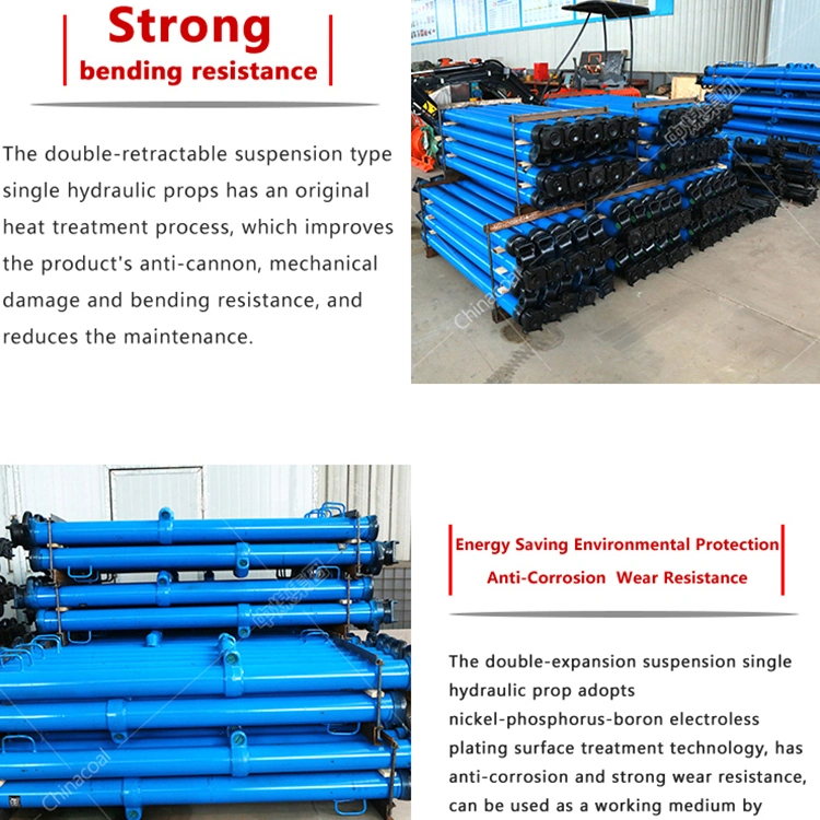 2m 2.5m 3.5meters Dw DN Series Injection Outer Underground Mining Tunnel Pit Props Support Telescopic Adjustable Coal Mine Supporting Single Hydraulic Prop