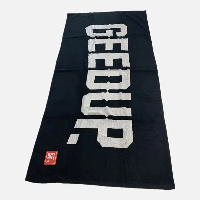 Personalised Custom 100%Cotton Woven Beach Towels Jacquard Sports Towel Jacquard Beach Towel with Logo