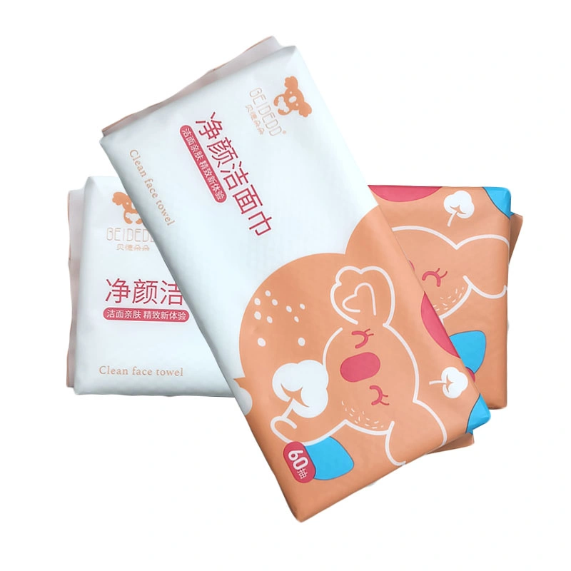 60 PCS Skin-Friendly Face Towel Makeup Removal Face Towels