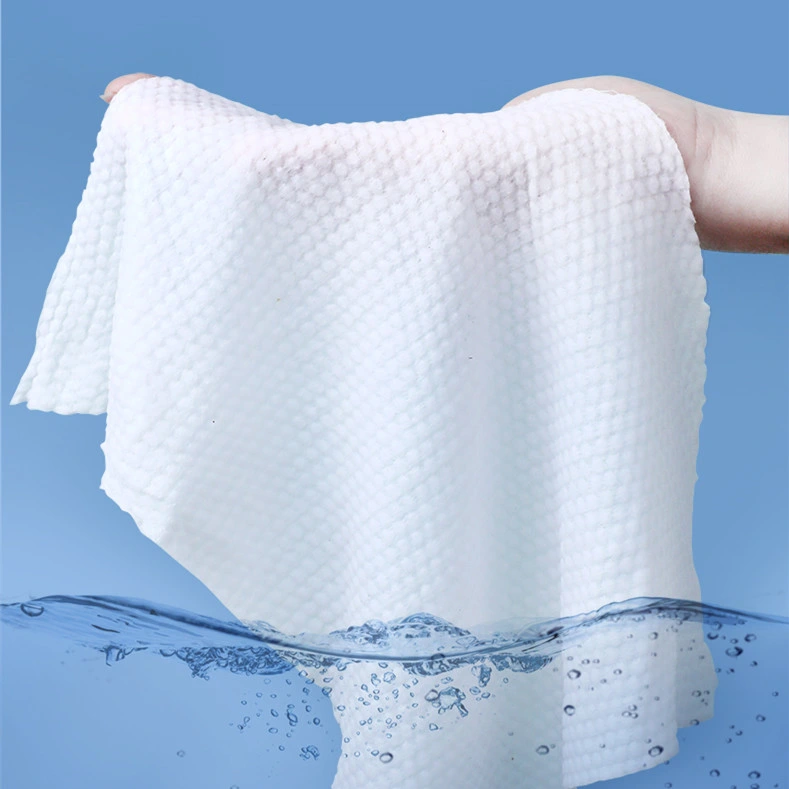 White Bamboo Fiber Disposable Skin-Friendly Face Towel