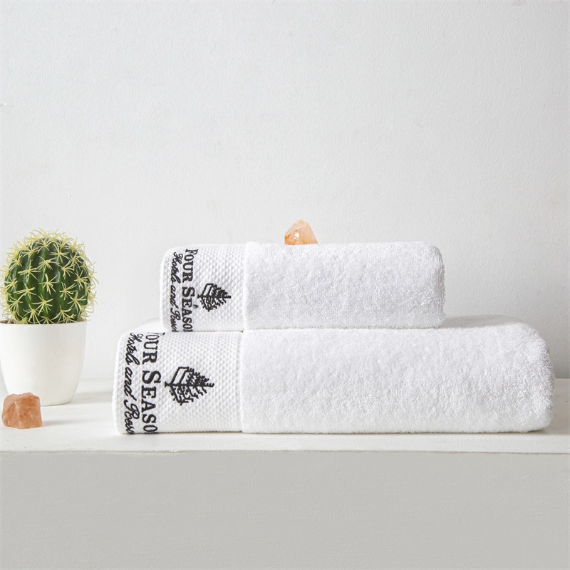 Bath Towels 100% Cotton Hand/Face White Hotel Custom Cotton Bath Towel