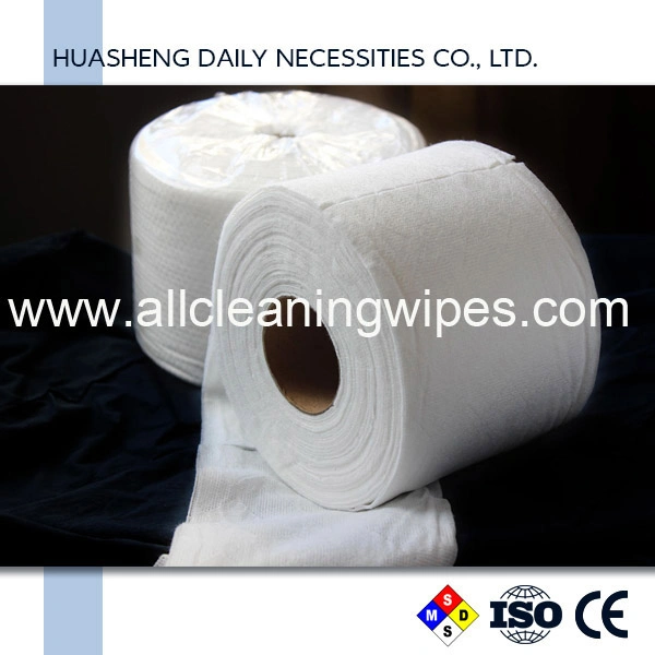 Biodegradable Cotton Towel Fabric Spunlace Nonwoven Soft Towel Roll