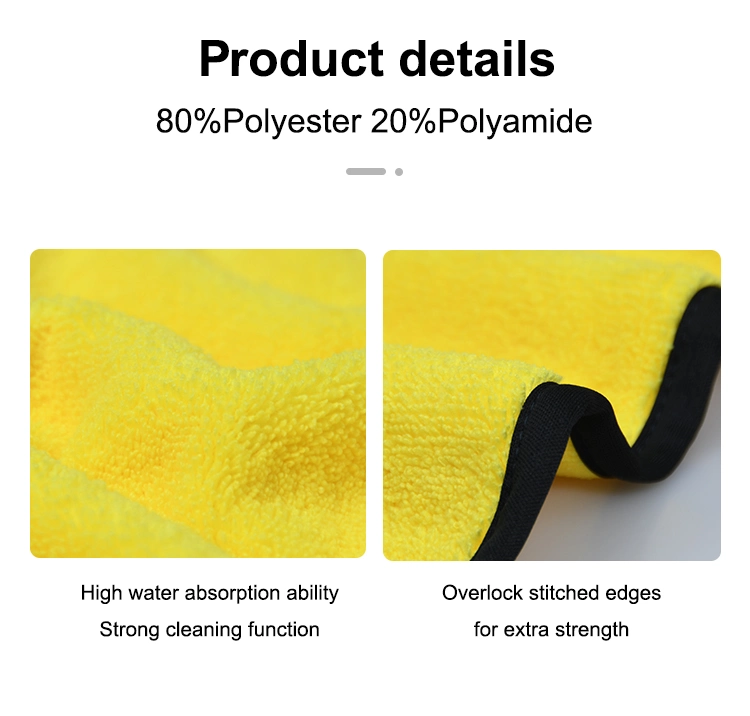 Ultrasoft Large Thick and Quick Drying Microfiber Car Cleaning Detailing Towel Wash Microfibra Towel