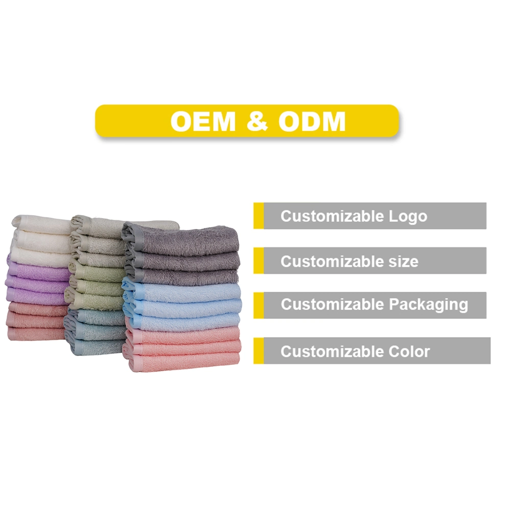 Gift Packing Organic Bamboo Microfiber Baby Wash Cloth Face Towel 10"X10"