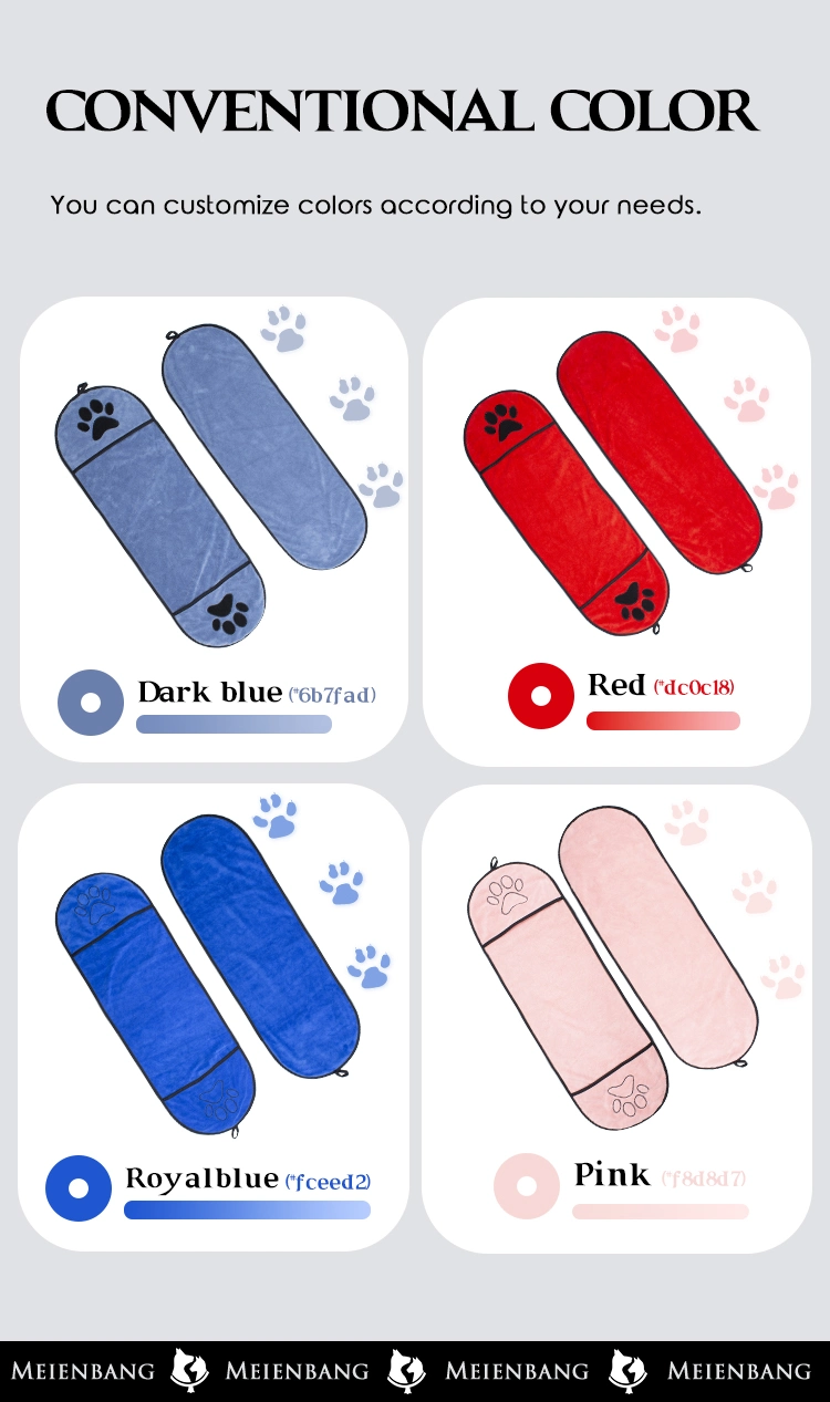 Microfiber Dog Towel Super Soft Pet Bath Towel Ultra Absorbent