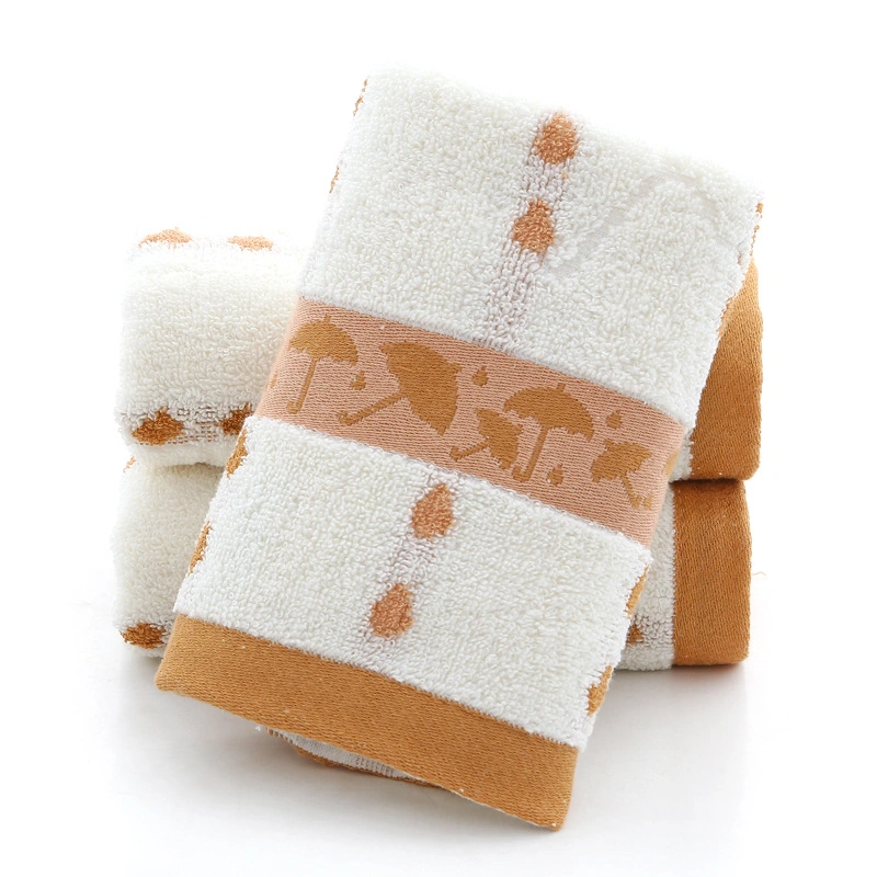 China Fast Delivery Disposable Washcloth Cotton Towel Quick Dry Eco-Friendly Jacquard Face Towel