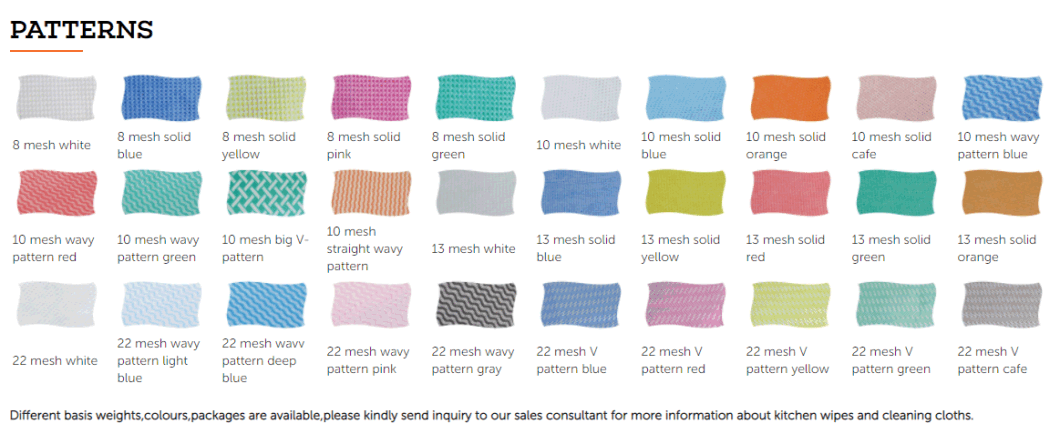 Disposable Dry Household Kitchen Cleaning Dish Washing Multi-Color Food Safety Wipes