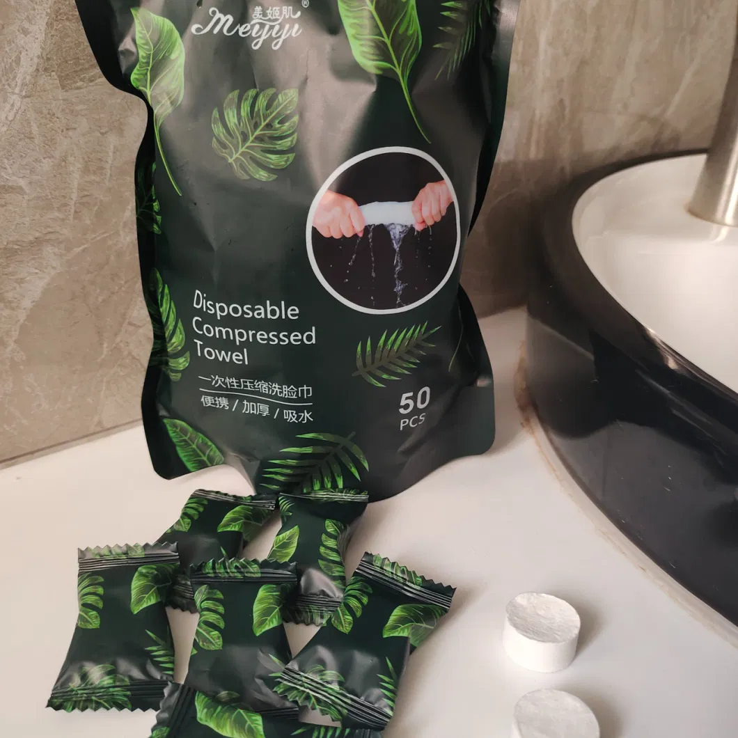 Convenient and Practical Disposable Mini Compressed Towels Travel Bath Facial Washclothamping Hiking