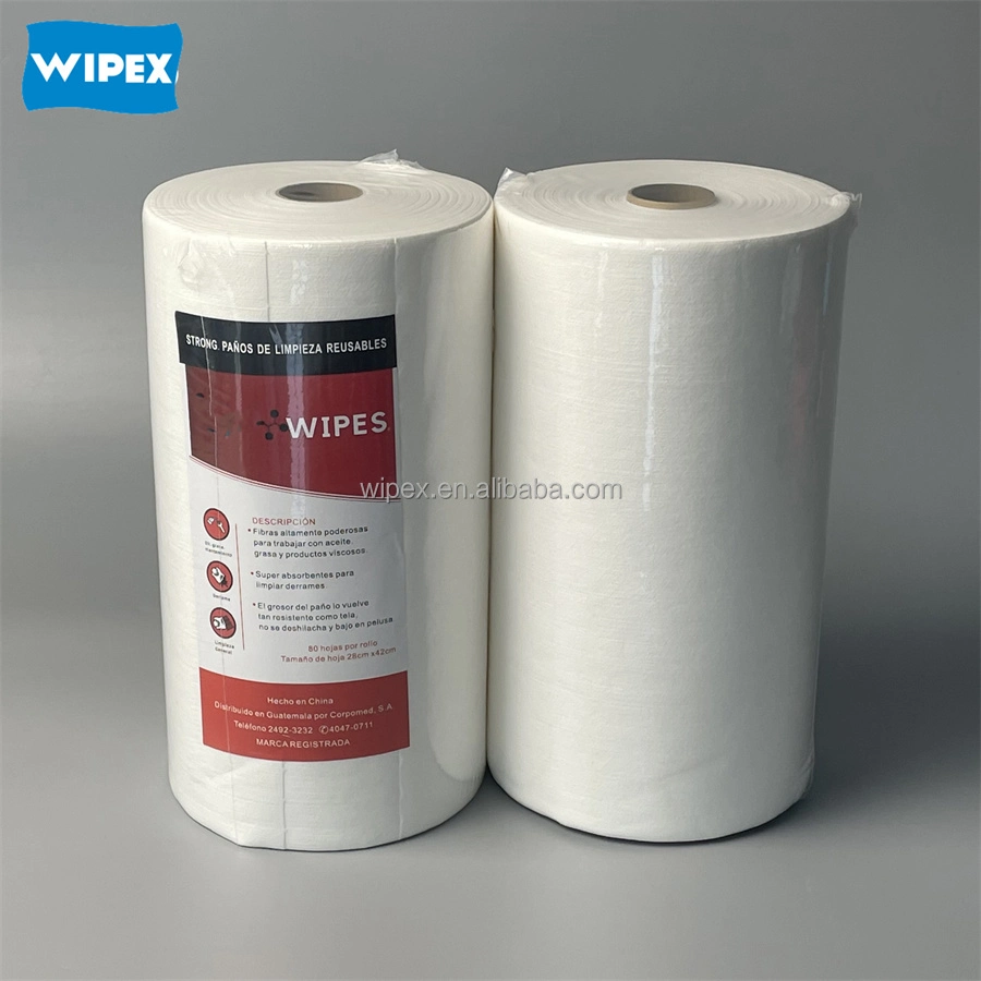 Multi-Purpose Disposable Dry Heavy Duty PP Industrial Nonwoven Cleaning Wipes