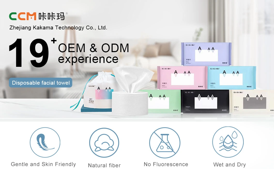 OEM 100% Organic Soft Hand and Facial Wash Cleaning Tissue Disposable Clean Face Towel