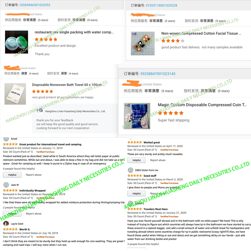 Compressed Napkin Refresher Compostable Face Towel