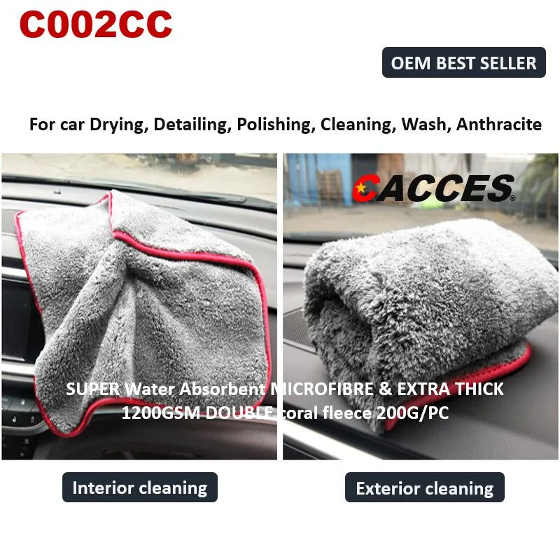 Multi-Use Multifunctional Microfibre Cleaning, Wash, Detailing, Polish Cloths Towel for Car, Motorcycle, Bike, Boat, Household Pack of 3 Super Soft Extra Thick