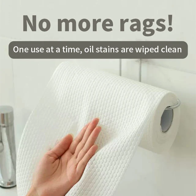 Disposable Lazy Rags Wet and Dry for Kitchen Dishcloths Hand Towel Rolls