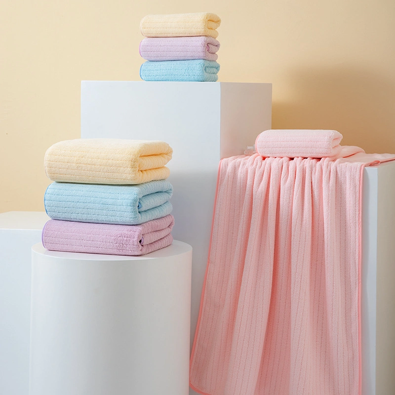 100% Cotton Shower Bath Towel for Adults High Absorbent Home Hotel Pure Thick Towels