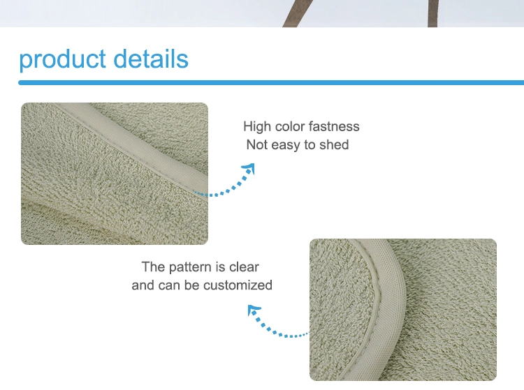 Gift Packing Organic Bamboo Microfiber Baby Wash Cloth Face Towel 10"X10"