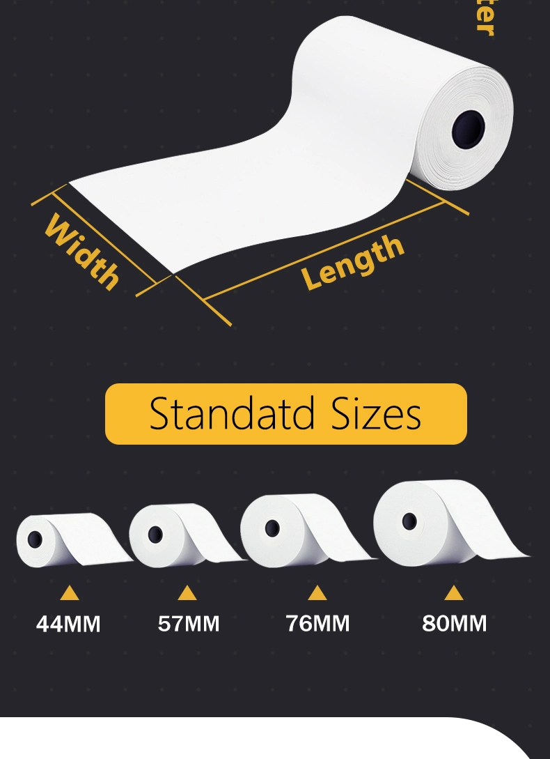 Multiple Sizes POS Thermal Paper Rolls Coreless