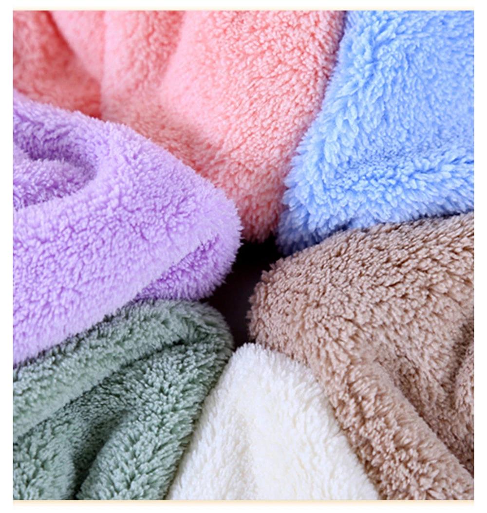 Custom Size Coral Fleece Hotel Bath Face Hand Towels with Private Logo
