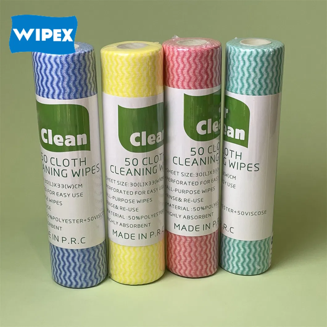Disposable Dry Household Kitchen Cleaning Dish Washing Multi-Color Food Safety Wipes