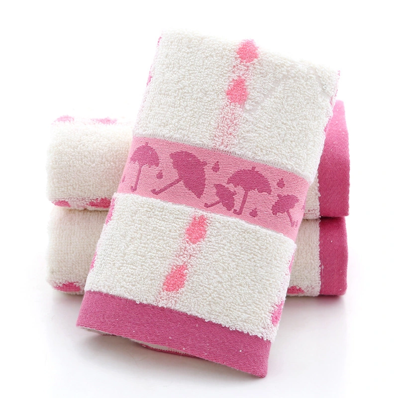 China Fast Delivery Disposable Washcloth Cotton Towel Quick Dry Eco-Friendly Jacquard Face Towel