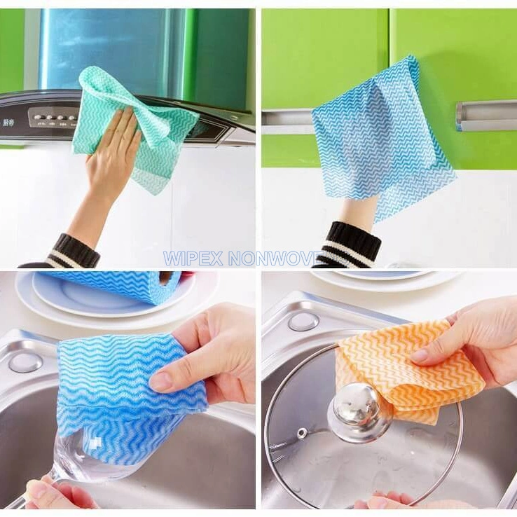 Disposable Dry Household Kitchen Cleaning Dish Washing Multi-Color Food Safety Wipes