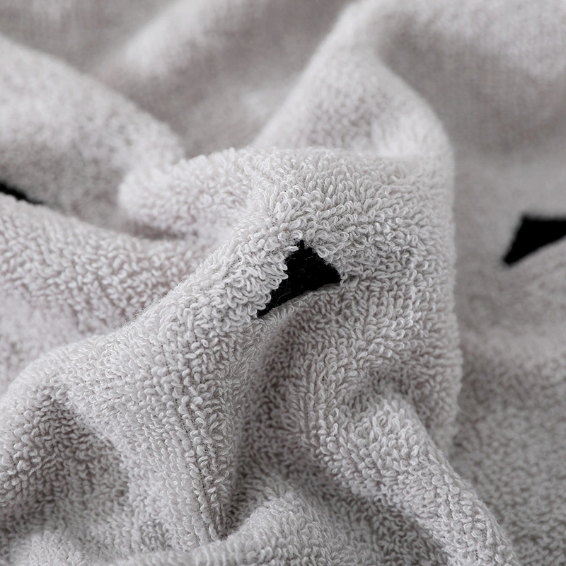 OEM Available Eco-Friendly Light Color Personalized Embroidery Logo Design 400GSM Cotton Bath Hand Towel