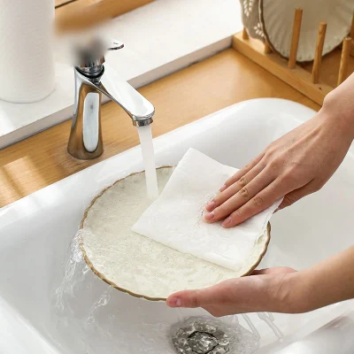 Cina fabbrica Commercio all′ingrosso Eco-friendly cucina pulizia asciugamani non tessuto monouso Panno per piatti stracci monouso stracci pigro Asciugamani ispessiti RAG