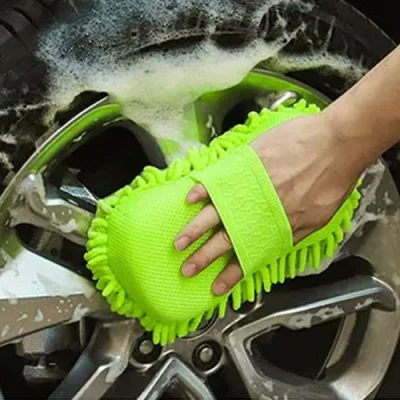 Microfibre Mitt per pulitore auto, ottimo per pulizia quotidiana - spugne per pulizia auto spugna microfibra per lavaggio auto