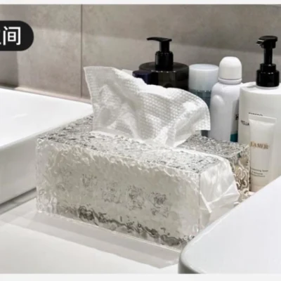 Contenitore per asciugamani monouso in plastica per il viso in bagno scatola per salviette per la pulizia del viso Prodotto stampo