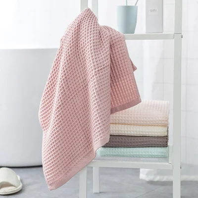 Asciugamano da bagno all′ingrosso in cotone per adulti, Multi-use, waffle, viso in cotone Asciugamano regalo
