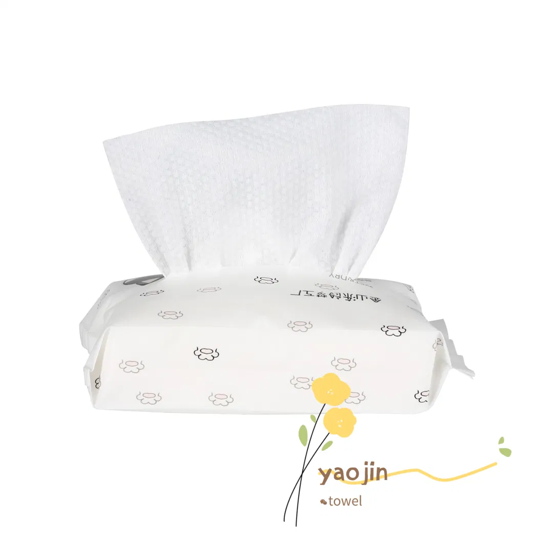 Wholesale Facial Towel Cleansing Cotton Tissue Wet and Dry Disposable Facial Tissue Papers Towel