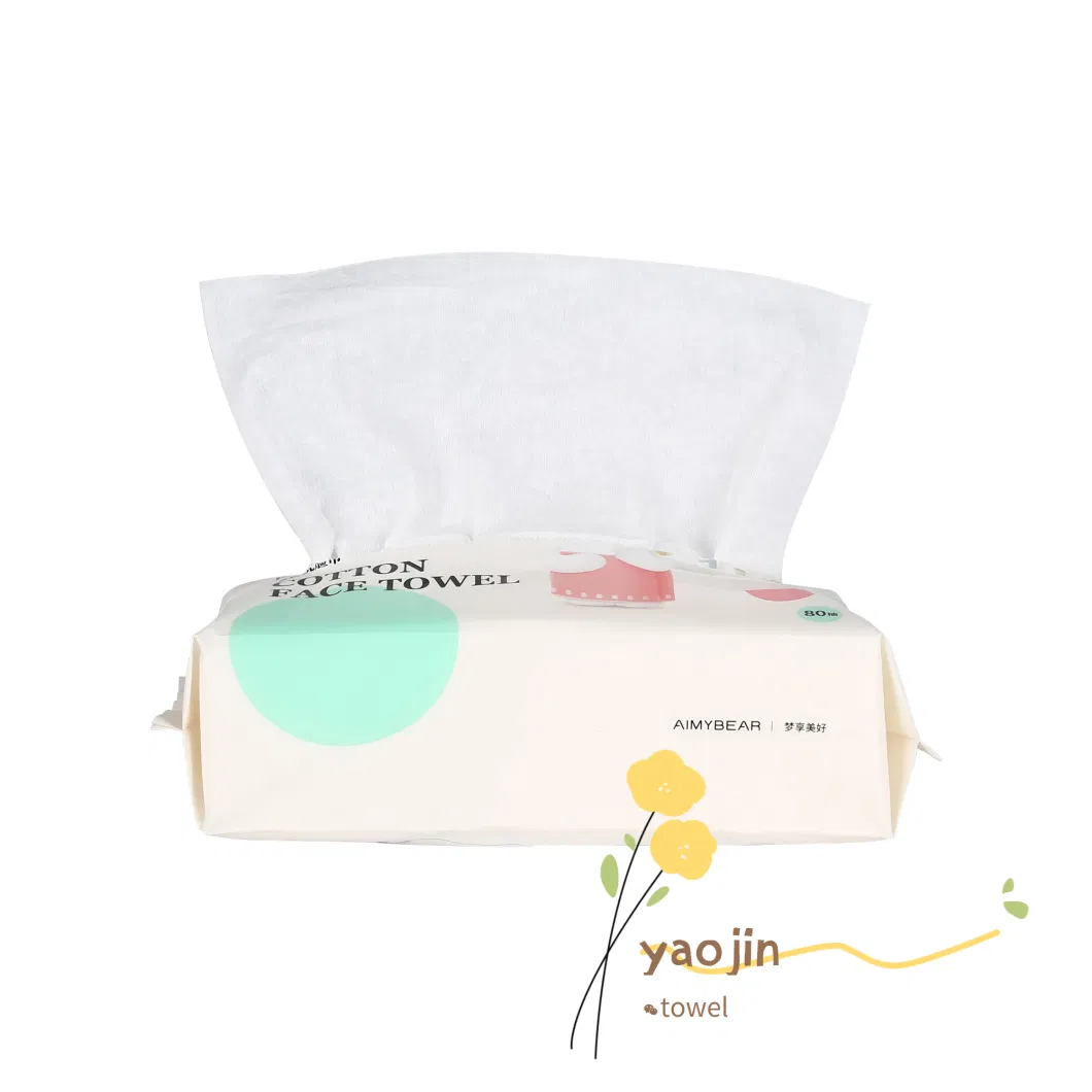 Wholesale Facial Towel Cleansing Cotton Tissue Wet and Dry Disposable Facial Tissue Papers Towel