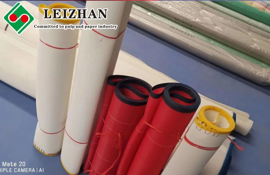 Red Color Melt Blown Cloth Conveyor Belt Fabric