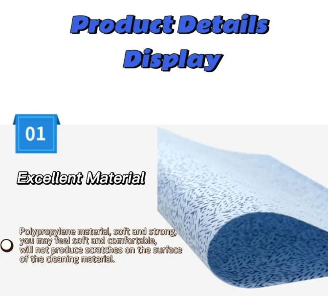 Disposable 100% PP Industrial Dry Cleaning Wipers Meltblown Oil Absorbent Wiper Roll for Machine Use