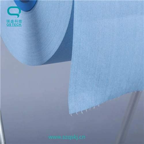 Blue Industrial Clean Room Wipe Paper Roll