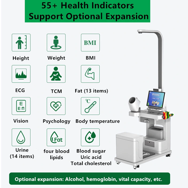 Sh-T15 Electronic Balance Blood Pressure Health Check Hospital Self Service Kiosk