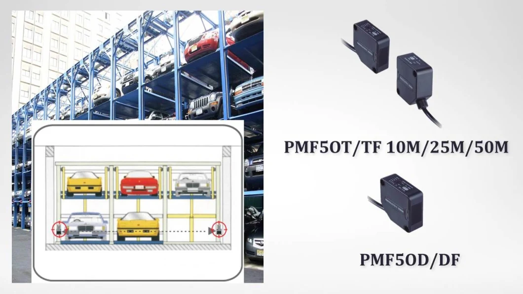 IP67 Relay Output Diffused Reflective Optical Sensor for Automatic Revolving Security Door