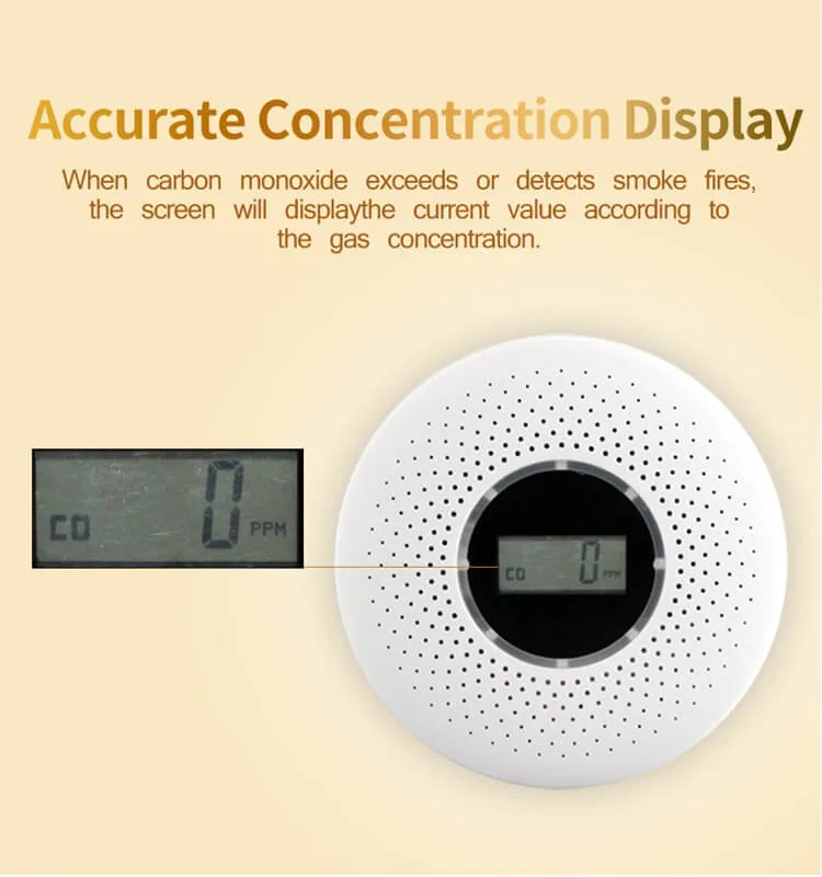 Home Security Smoke Detector Fire Alarm/Co Carbon Monoxide Gas Sensors with Ce, En Approval