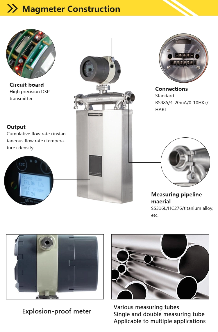 Macsensor 0.1 Precision Grade Competitive Price V Shape Bunker Oil Oxygen Medical Coriolis Mass Flow Meter