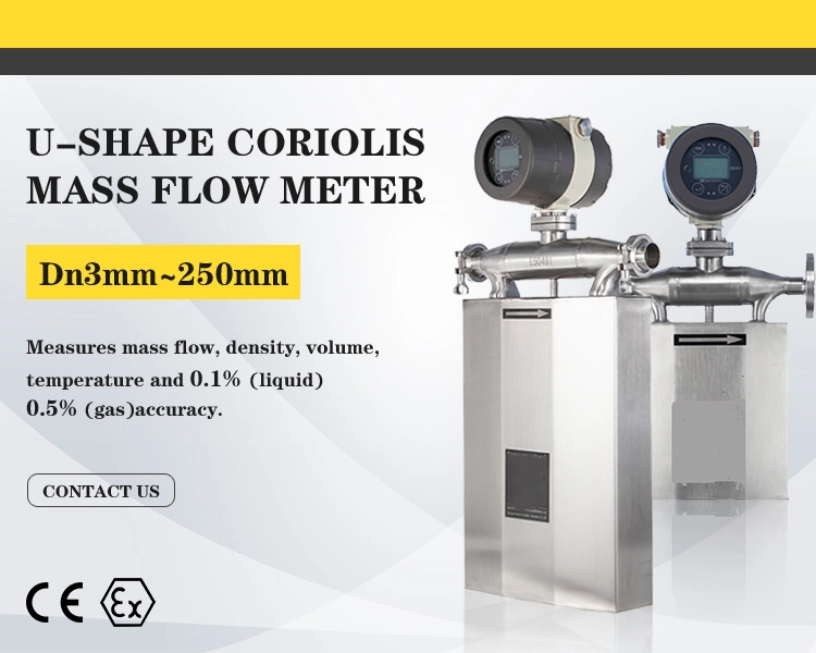 Macsensor 0.1 Precision Grade Competitive Price V Shape Bunker Oil Oxygen Medical Coriolis Mass Flow Meter