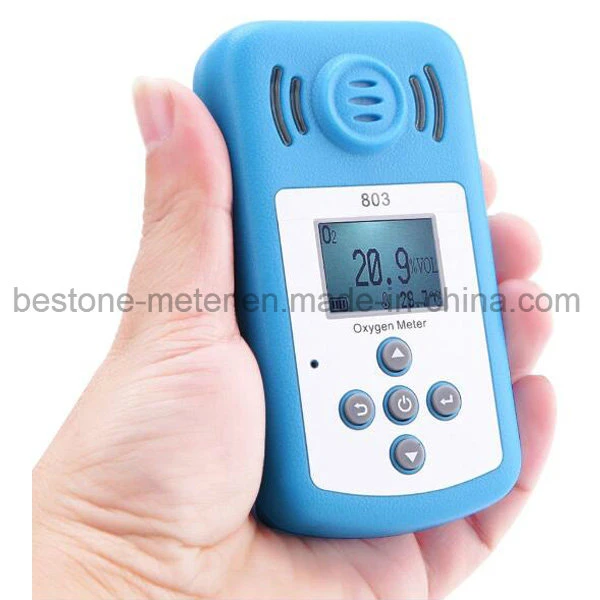 Temperature Meter,O2 Handheld Gas Detector,Hot Sale Portable Dissolved Oxygen Meter,Model 803, Portable Oxygen Purity Analyzer,Portable 25% O2 Monitor, Alarm.