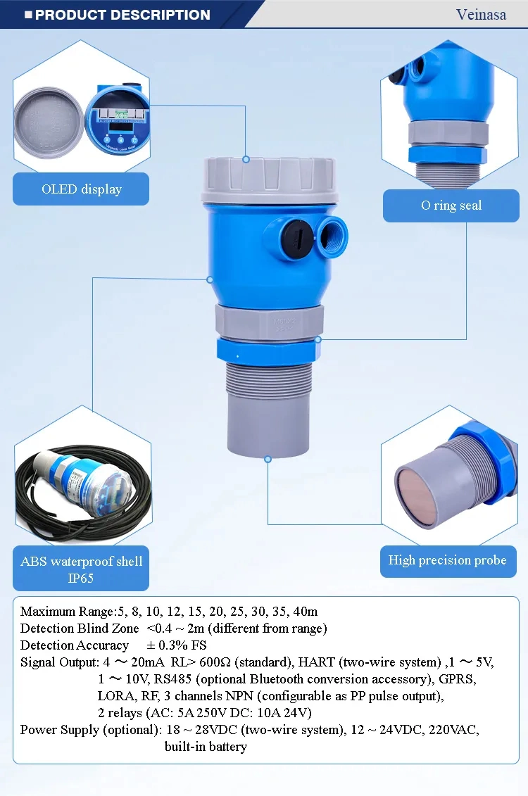 Veinasa-Cyw03 Wireless Tank Ultrasonic Optical Arduino Effluent Boiler Float Switch Dispenser Hot WiFi Professional Automatic