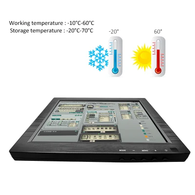 Custodia in plastica montaggio a parete Mini computer industriale IPS da 9.7&quot; Monitor LCD con porta VGA HMI per uso industriale