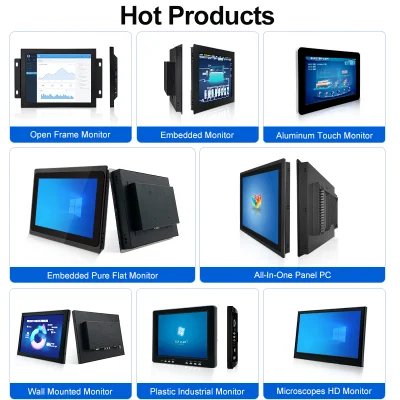 Custodia in plastica montaggio a parete Mini computer industriale IPS da 9.7&quot; Monitor LCD con porta VGA HMI per uso industriale