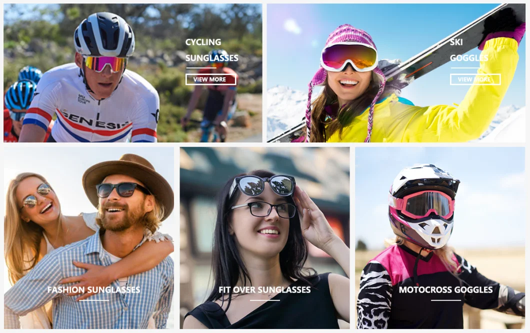 Logo Print Clear Interchangeable Lens Photochromic Cycling Sunglasses