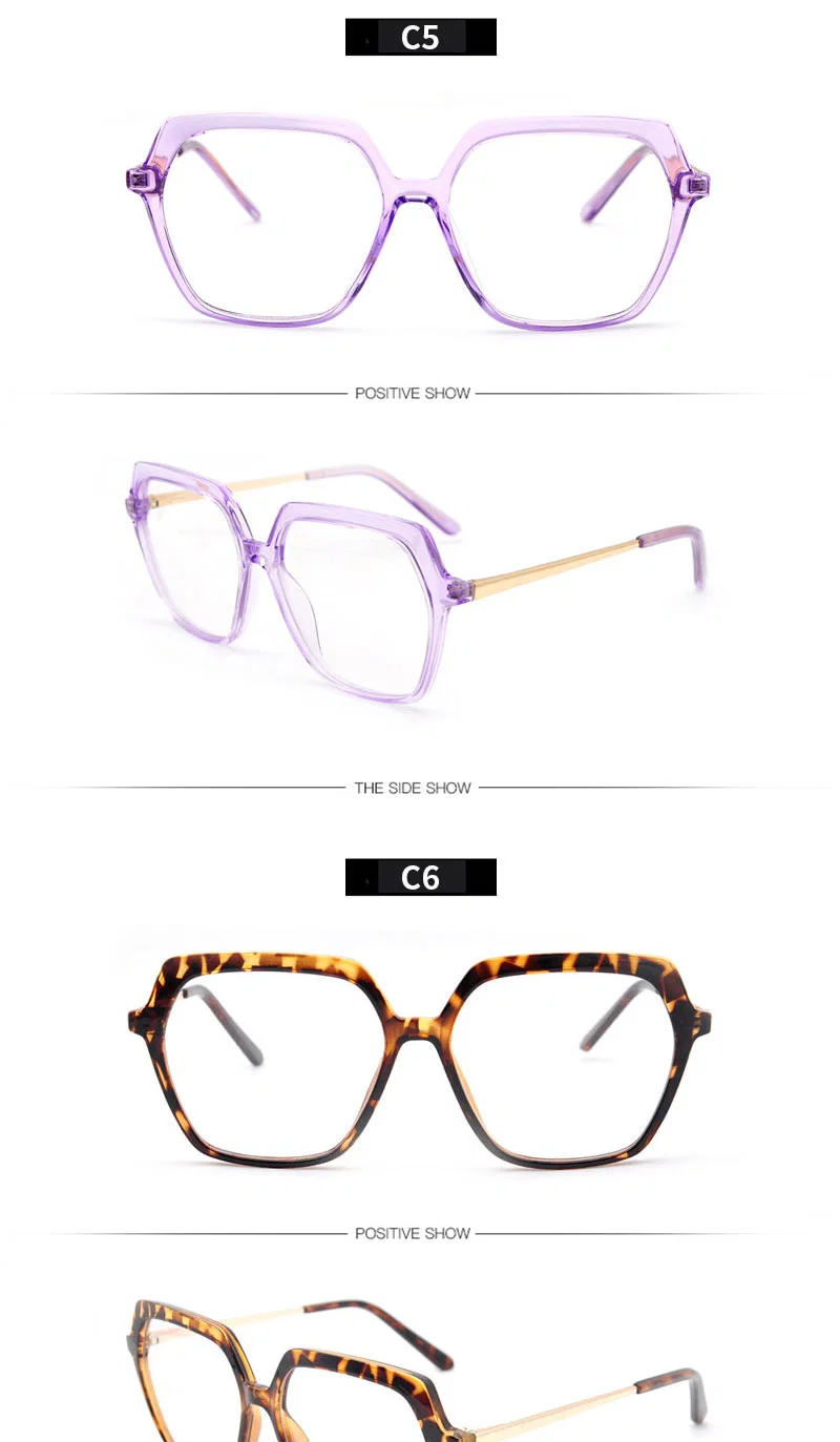 Tr90 Anti-Blue Colorful Women Glasses Frames Spectacle Eyewear